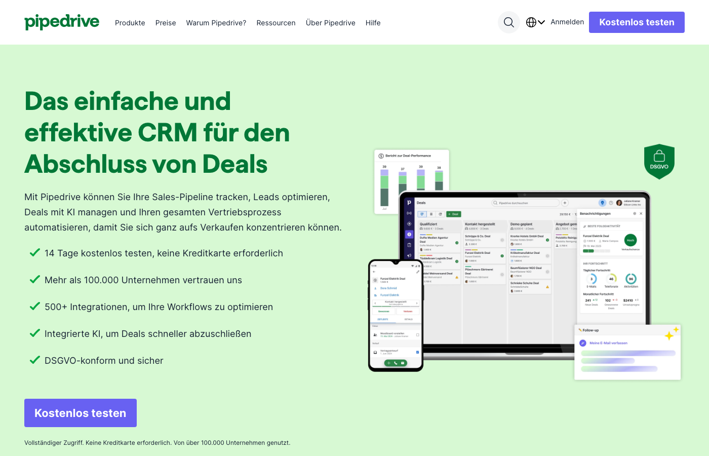 Pipedrive CRM als einfaches und effektives Pipeline-Management-Tool für den Vertrieb
