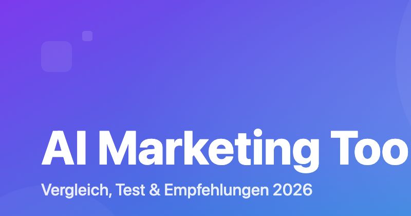 AI Marketing Tools Vergleich 2026