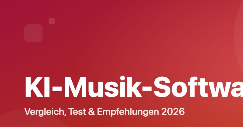 KI-Musik-Software Vergleich 2026