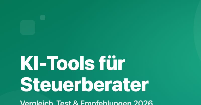 KI-Tools für Steuerberater Vergleich 2026