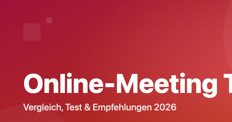 Online-Meeting Tools Vergleich 2026