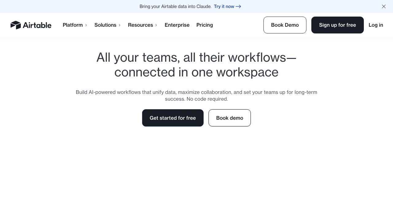 Airtable Screenshot 1