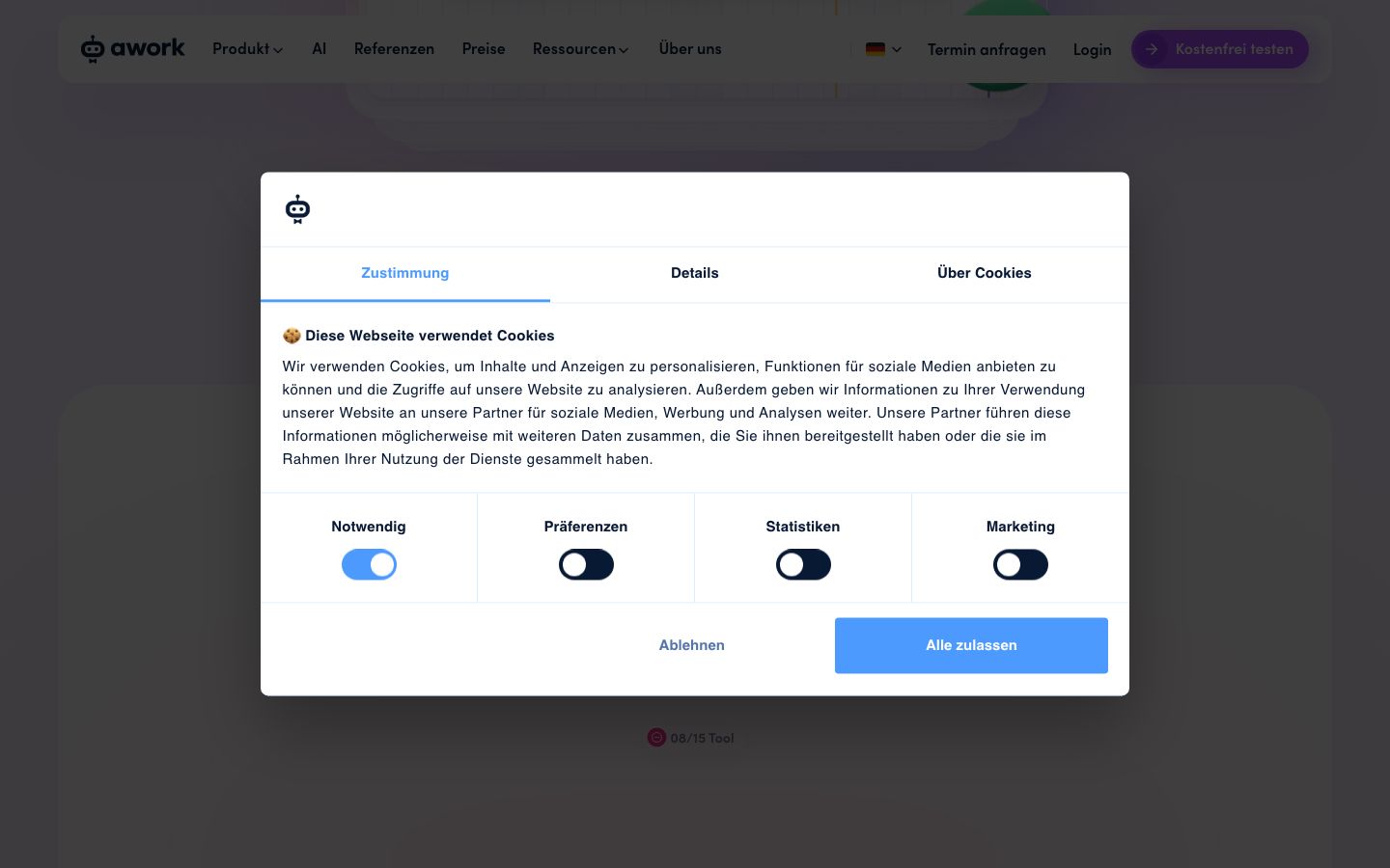 awork Screenshot: Features