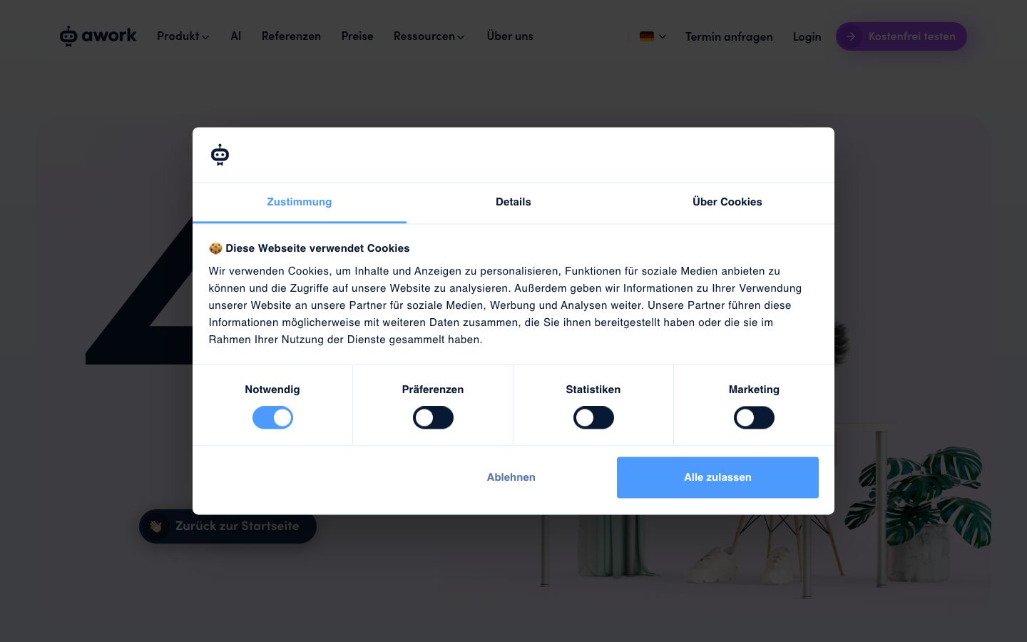 awork Screenshot: Preise