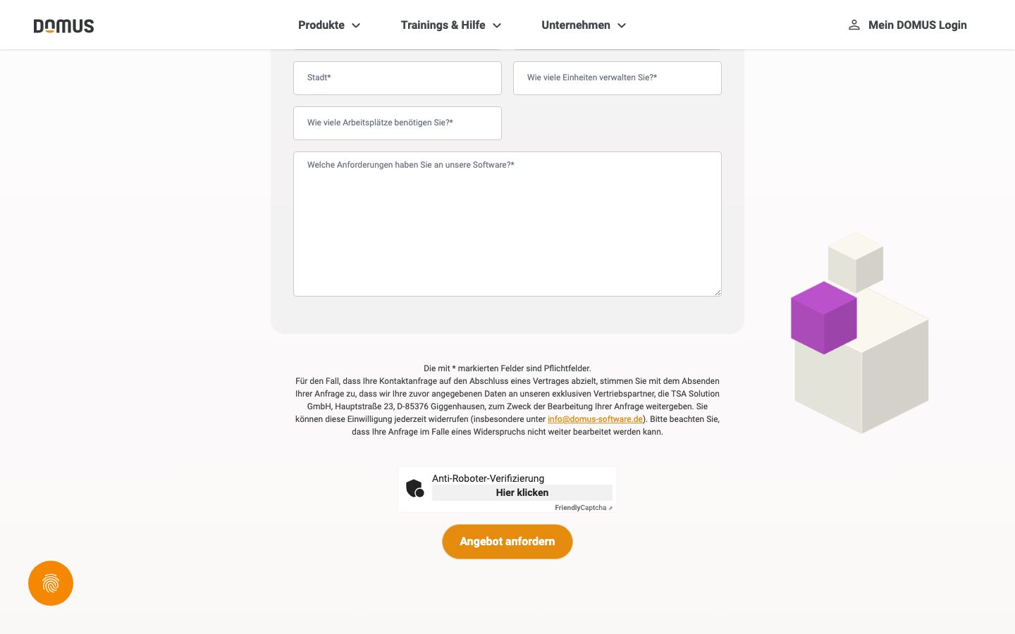 DOMUS 1000 Screenshot: Features