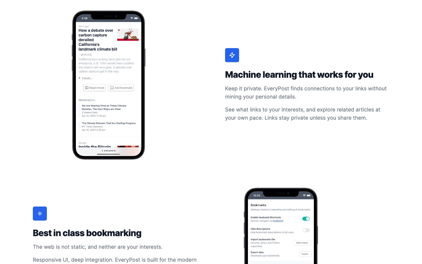Everypost Screenshot: Features