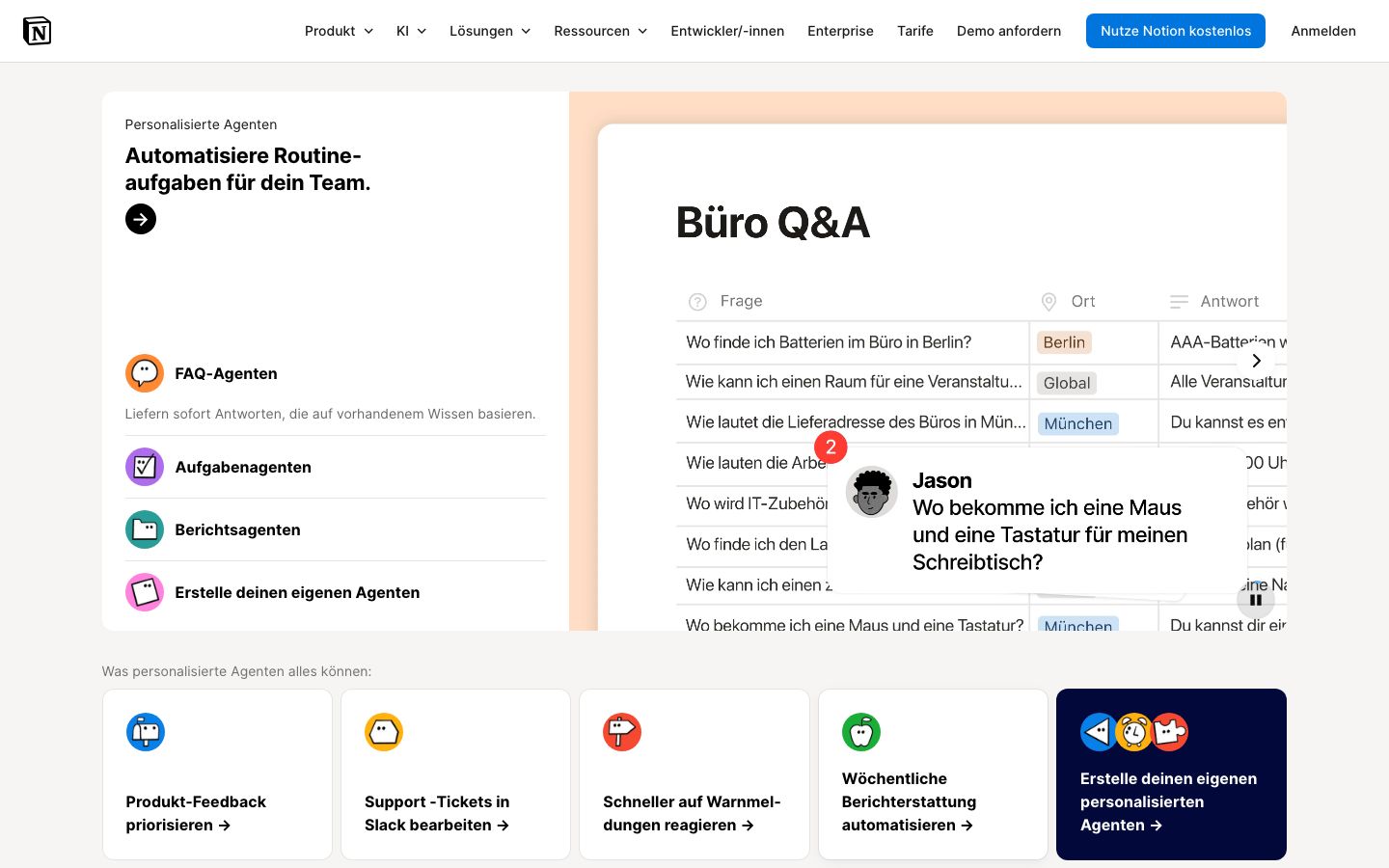 Notion Screenshot: Features