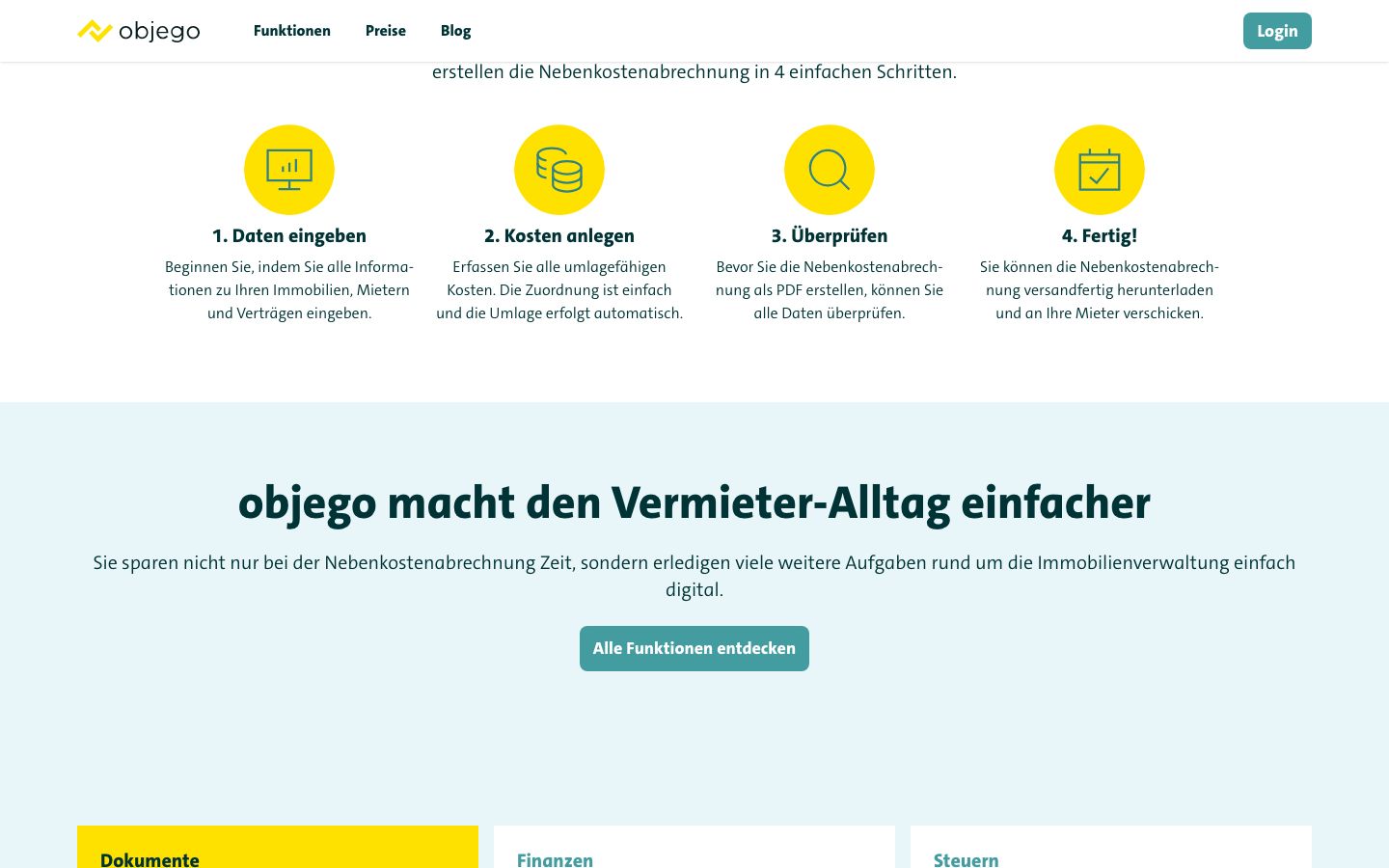 objego Screenshot: Features
