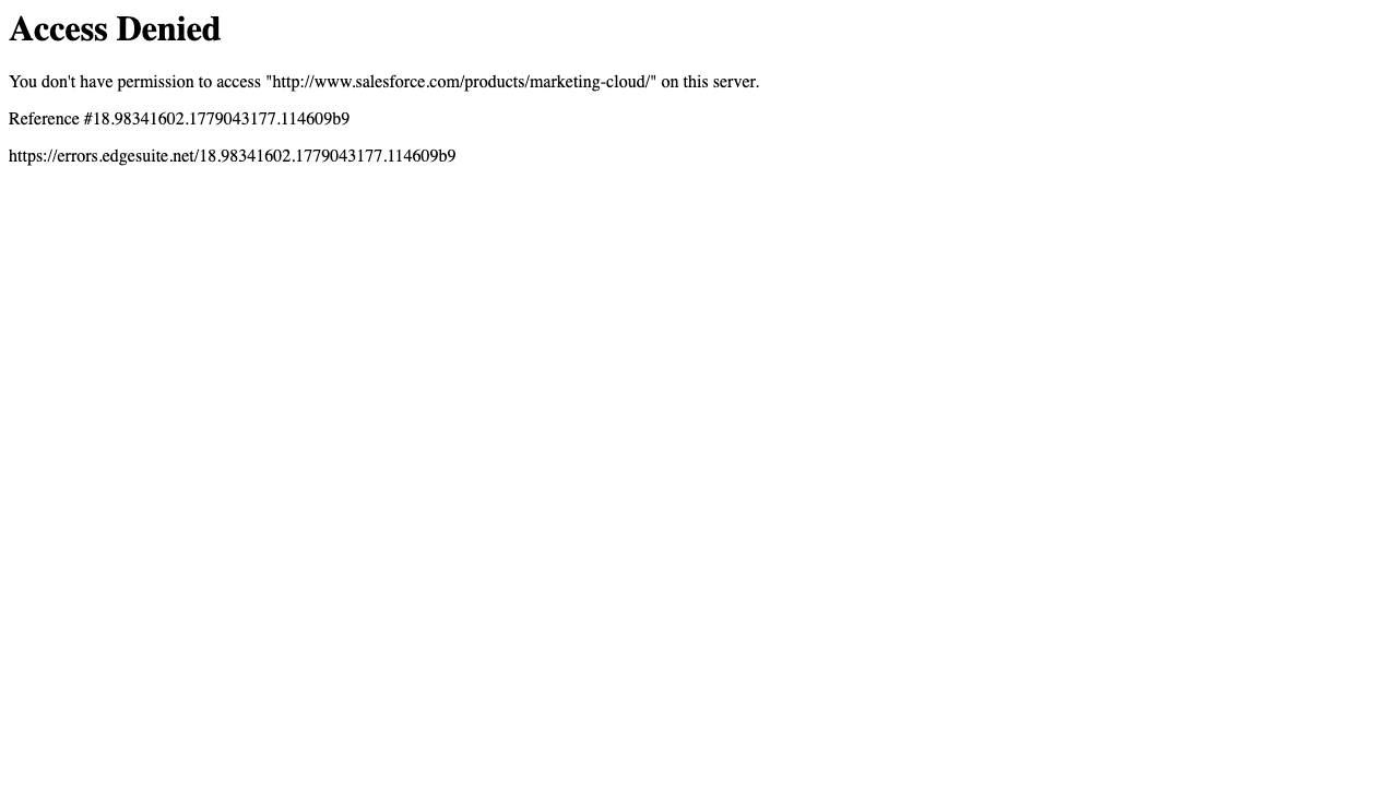 Salesforce Marketing Cloud Screenshot 1