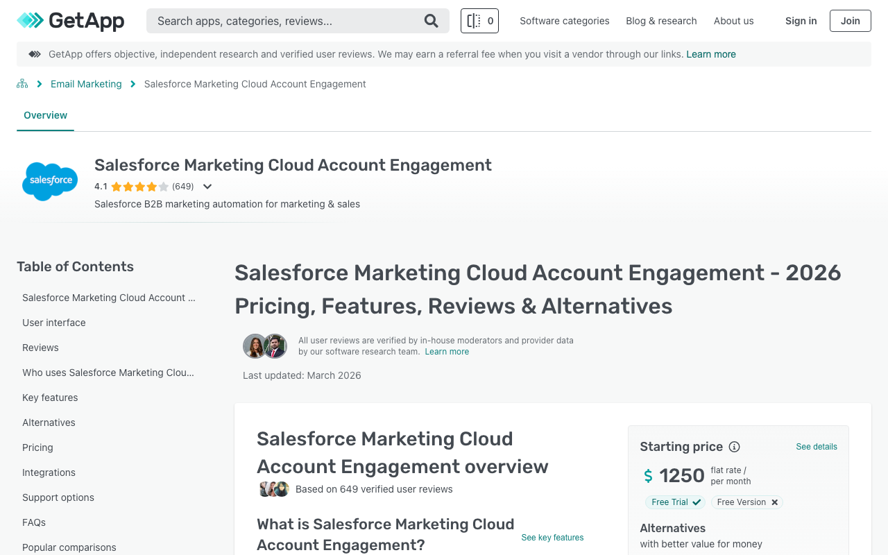 Salesforce Pardot Screenshot 1