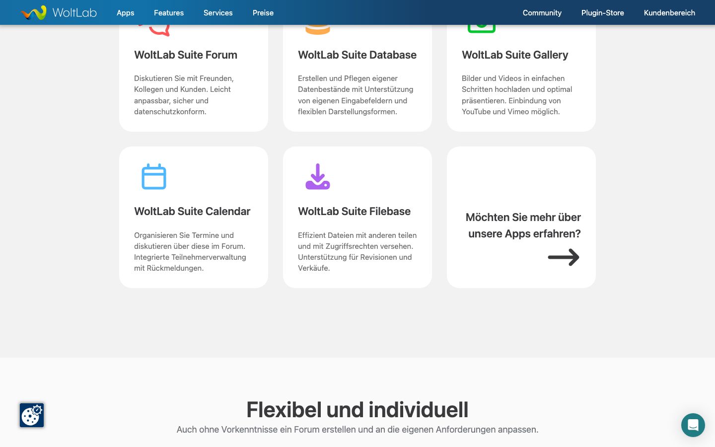 WoltLab Burning Board Screenshot: Features