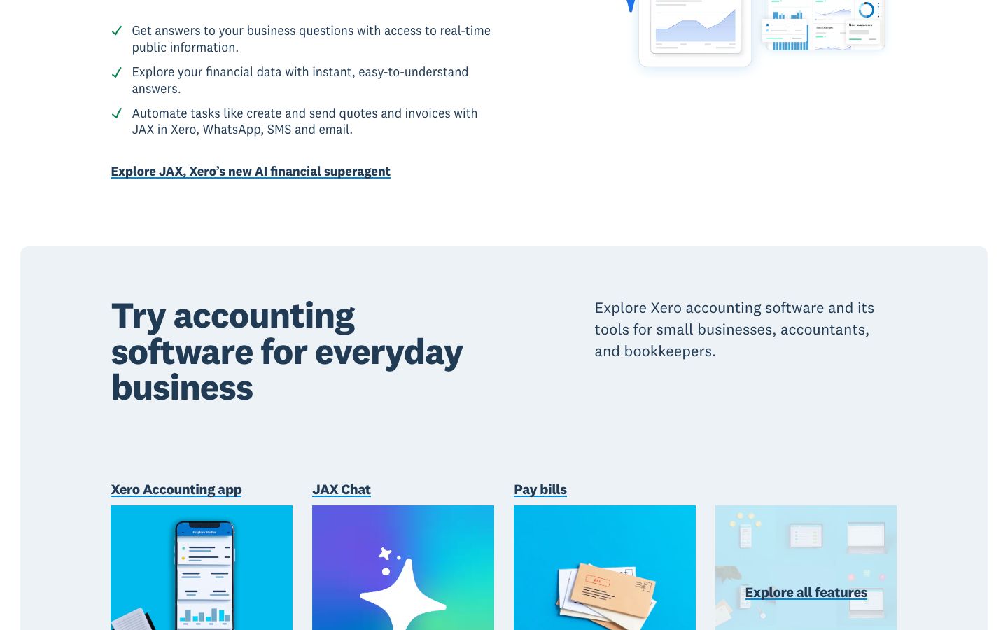 Xero Screenshot: Features