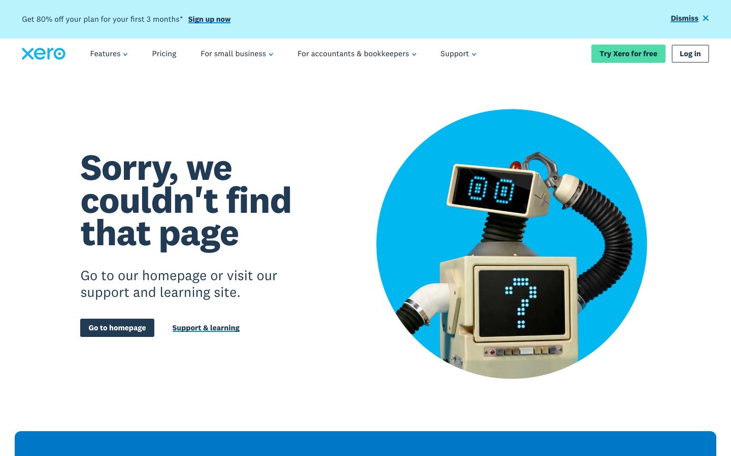Xero Screenshot: Homepage